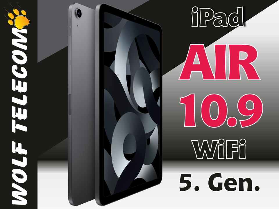 APPLE iPad AIR 5. Gen. Wi-Fi 256GB space-gray MM9L3FD/A NEU + Gar in Koblenz