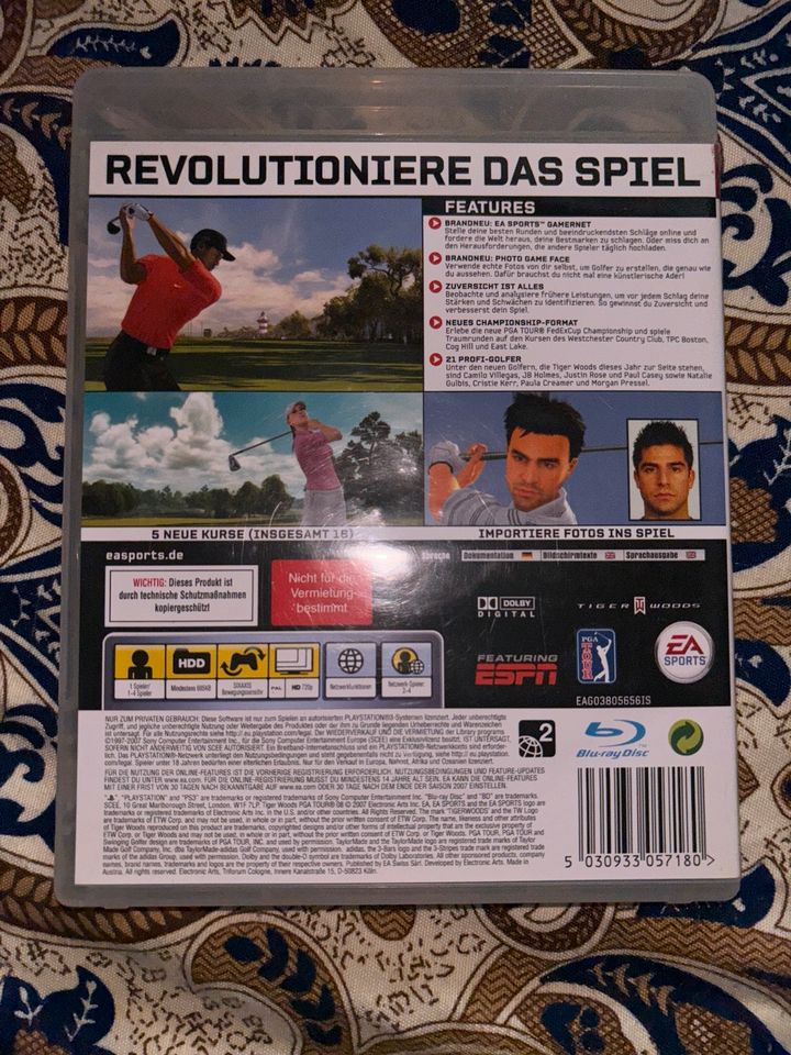 Tiger Woods PGA Tour 08 für PS3 in Groß-Gerau