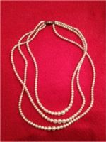Perlenkette 3 reihig Verschluß aus 835 alt Bayern - Simbach Vorschau
