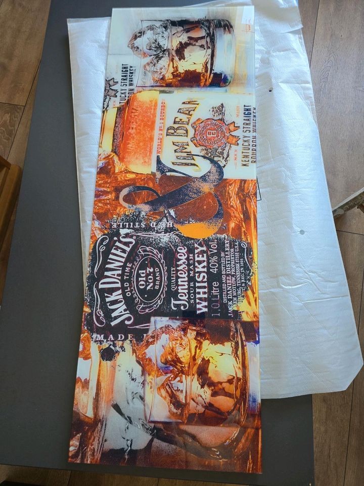 Hochwertiges Glasbild Jack Daniels & Jim Beam in Halle (Westfalen)