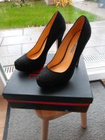 Neue Highheels schwarz mit Glitzerstrasssteinen Buffalo London Bayern - Regensburg Vorschau