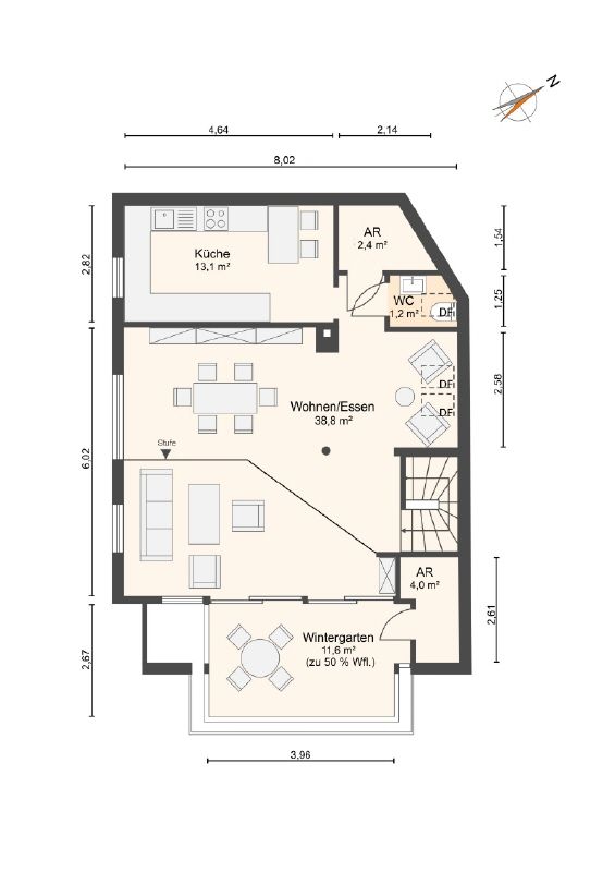 Gepflegtes 2-3-FH mit 209 m² Wfl. in zentraler Lage von Bergen-Enkheim in Frankfurt am Main