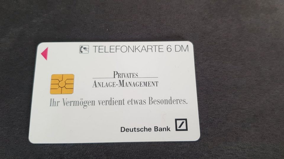 Telefonkarte Dt. Bank Privates Anlagemanagement Auflage 700 Stück in Sindelfingen