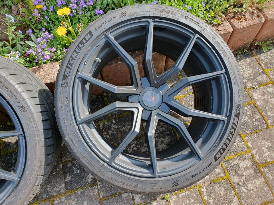 Corvette C8,  19"/20" Schmidt Drago Komplettradsatz in Ulmen