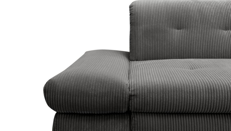 Ecksofa Cord Grau ★ 300x172cm Schlaffunktion Cordsofa Schlafsofa in Köln