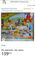 LEGO Duplo ZOO 4960 Niedersachsen - Landolfshausen Vorschau