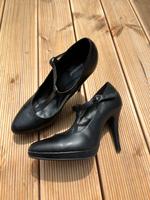 Riemchen Highheels schwarz Gr.38 Bayern - Marktoberdorf Vorschau
