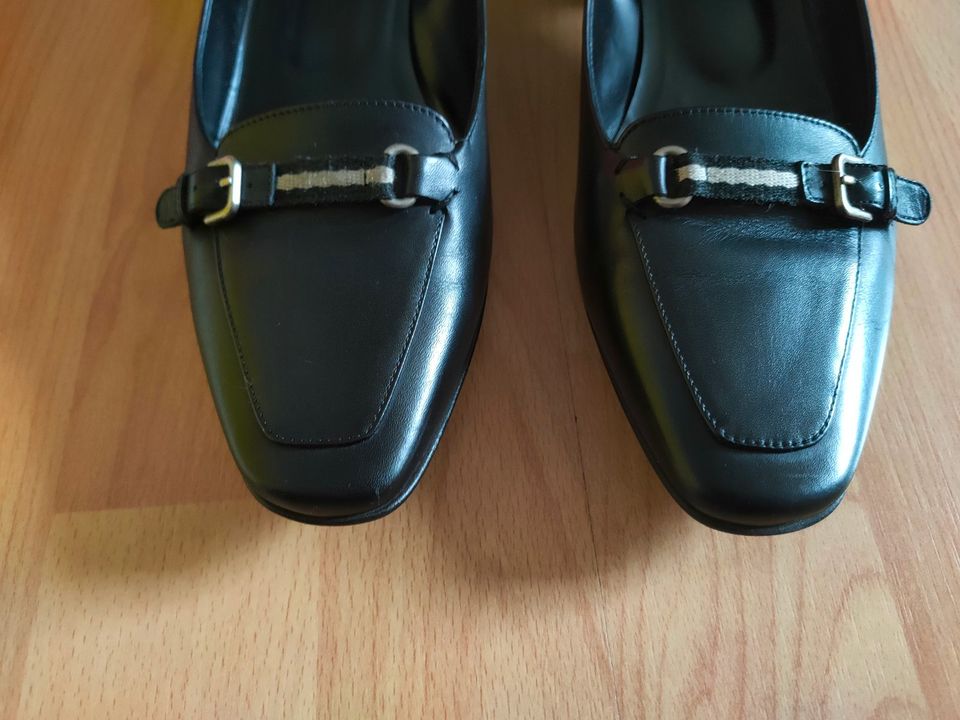 BALLY elegante Vintage Pumps Court Shoes Black 38 Made in Italy in Plochingen