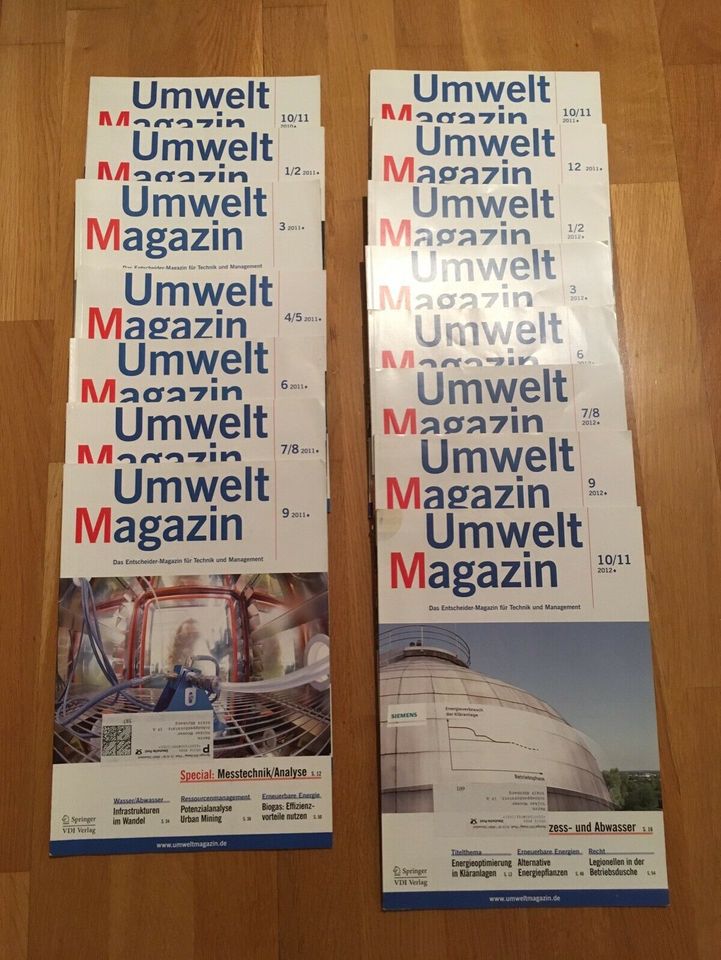 Umwelt-Magazin 2011 bis 2012 - Entscheider-Magazin Technik & Man. in Nürnberg (Mittelfr)