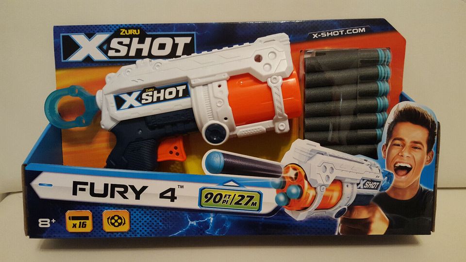 Zuru XShot Fury 4 Spielzeug Pistole/Blaster 27m -NEU OVP in Bremerhaven