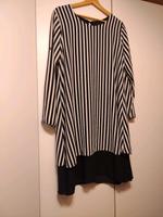 Abendkleid gestreift schwarz weiß XL Gothic Smart Italy Bayern - Lautertal Vorschau