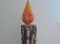 Baumstamm Kerze Birke Holzkunst Deko Sachsen - Rodewisch Vorschau