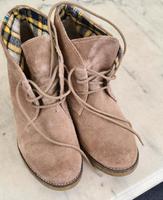 Stiefelette S.Oliver Gr. 40 Velour Beige Sand Hessen - Waldsolms Vorschau