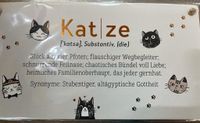 Schild Katze von Grafik Werkstatt NEU OVP Rheinland-Pfalz - Gau-Algesheim Vorschau