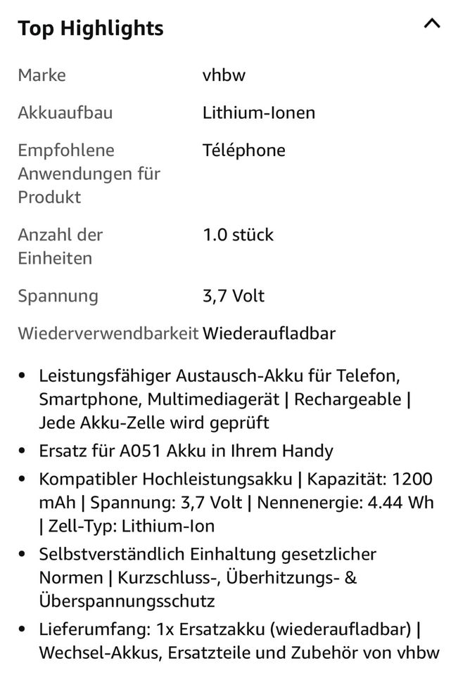 2 Akkus für Telefon / Handy inkl. Versand in Nordrhein-Westfalen -  Langenfeld | eBay Kleinanzeigen ist jetzt Kleinanzeigen