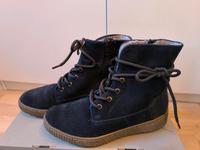 Jana relax 38  Weite H Leder gefüttert blau Stiefel Winterschuh 5 Frankfurt am Main - Niederursel Vorschau