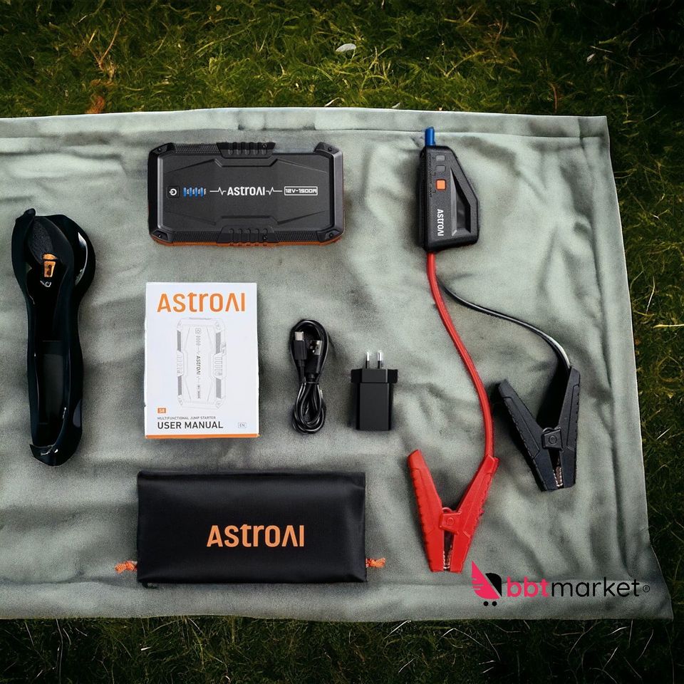 AstroAI S8 Starthilfe Powerbank, 1500A Auto Starthilfe Powerbank