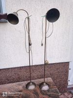 2 ältere Messing Stehlampen mit Fußschalter Sachsen-Anhalt - Muldestausee Vorschau