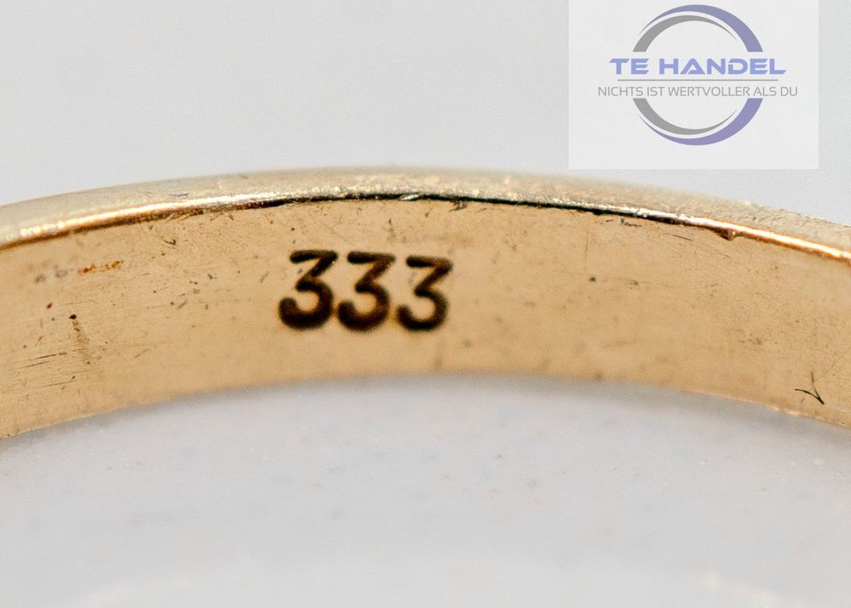 333 8K Goldring mit vers. Steinen 1,5 g Gr. 52 #38 in Berlin