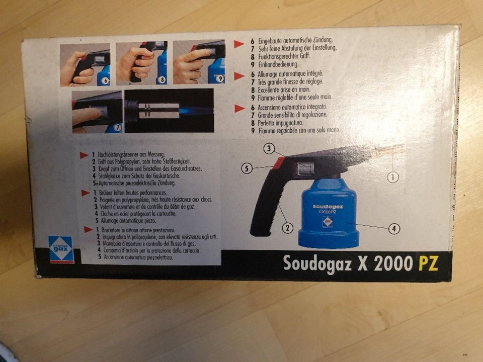 Soudogaz X 2000 PZ Mehrzweck Lötlampe  Artikel-Nr. Y – Nr. 036622 in Worms