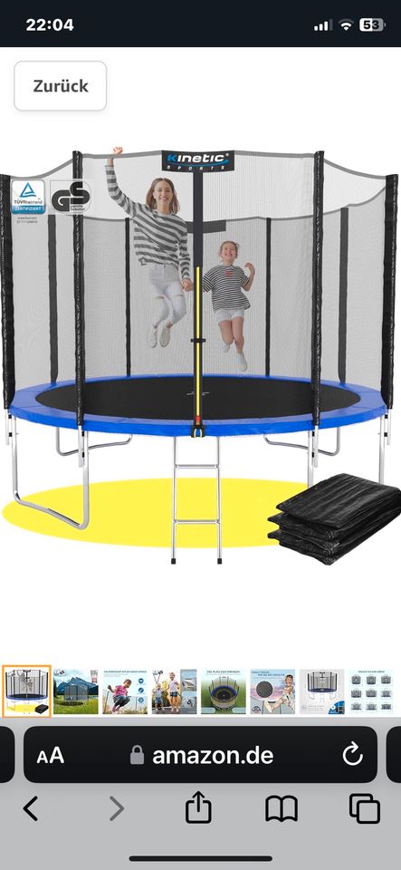 Trampolin  von Kinetic Sport ; 3,60m in Wilnsdorf