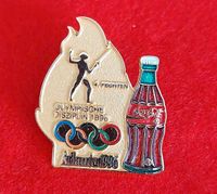 Schöner seltener Pin Button Olympia Atlanta 1996 Coca-Cola Nordrhein-Westfalen - Hiddenhausen Vorschau