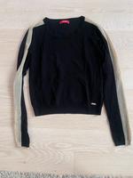 Pullover Guess Schwarz mit transparentem Ärmel in Gold XS Nordrhein-Westfalen - Mettmann Vorschau