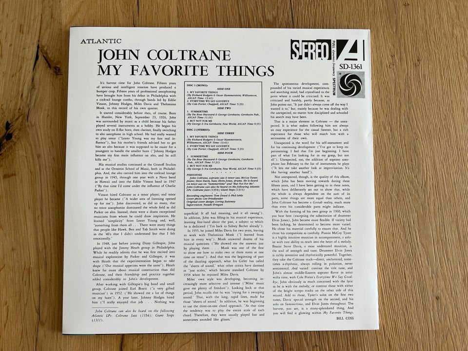 John Coltrane - My Favorite Things Deluxe Vinyl / 2LP /Kevin Gray in Wangen im Allgäu
