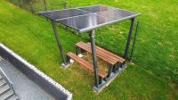 ☀️ SOLAR Überdachung Pergola Sitzgruppe, Sitzlounge Unterstand Garten outdoor Lounge Pavillon mit Photovoltaikanlage 2,25 x 3,6 m 1,68 kWp Solarmodule Transparent Bifacial Aluminium Niedersachsen - Seesen Vorschau