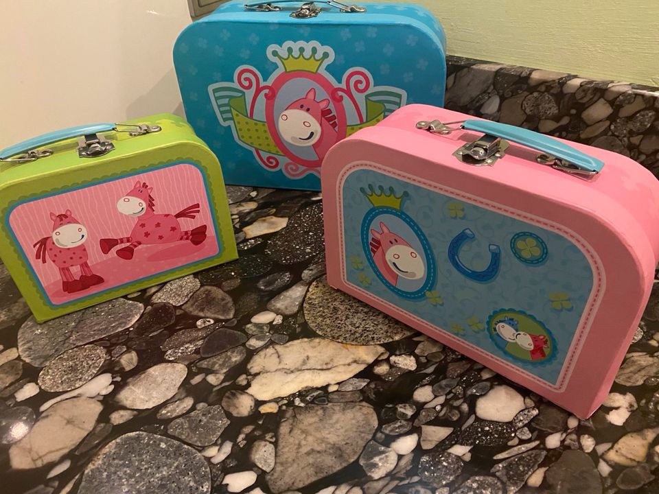 Brot Lunch Box Kita Kindergarten Butter Dose Pferde Freunde 3 Stk in Wuppertal