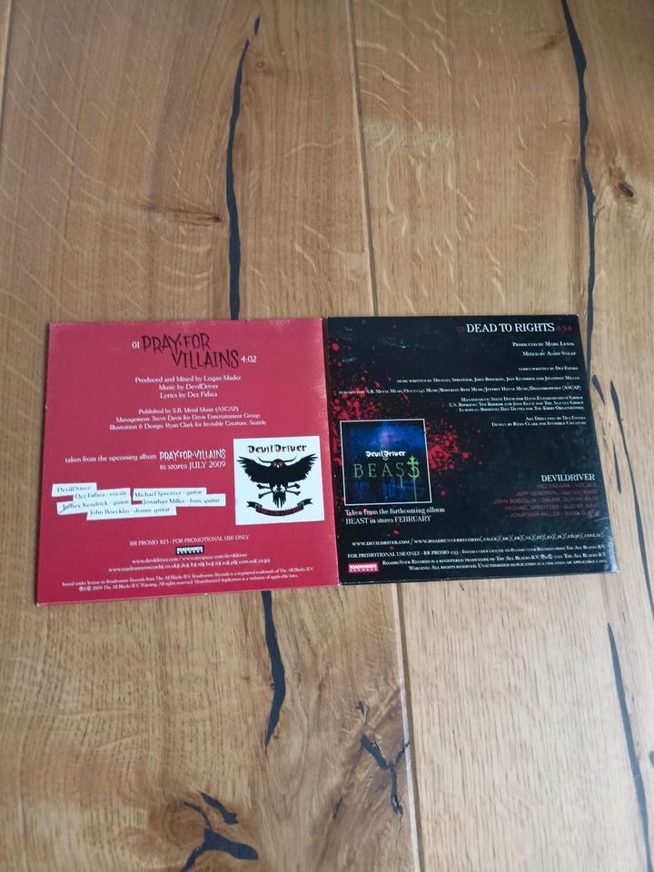 DevilDriver - Pray for Villains & Dead to rights /Metal-Promo-CDs in Köln