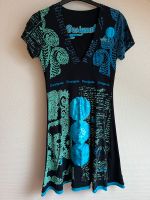 Desigual Kleid Kurzarm schwarz blau grün Gr. 36 Sommer Nordrhein-Westfalen - Bünde Vorschau