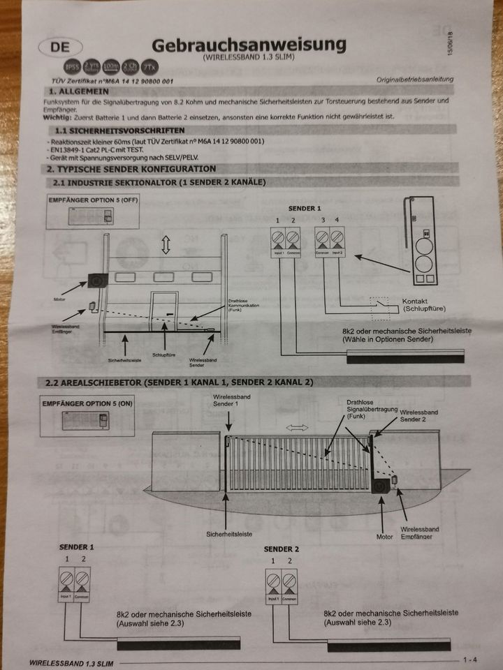 Berner Überwachungssystem Werelessband 1,3 SLIM  Neu in Dietersheim