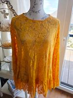 Zara Kleid Bluse Boho Spitze broderie anglaise Gr. L 38 40 gelb Brandenburg - Potsdam Vorschau
