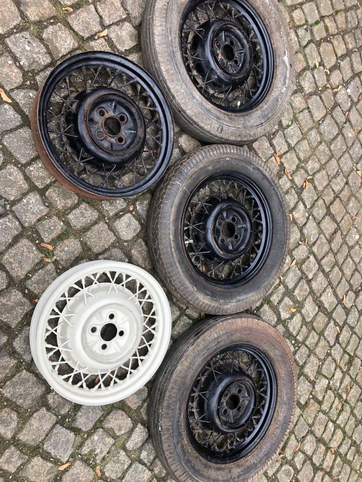 5 Stück DKW F5 F7 F8 Speichenräder Speichenfelgen 17" in Dresden