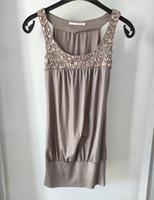 Tally Weijl Top Tunika beige Strass 36 S Bayern - Bayreuth Vorschau