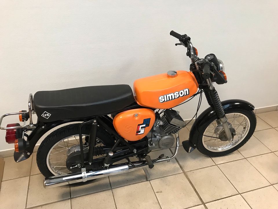 Simson S50 S51 12V Vape 4 Gang M500 Motor orange Neuaufbau 60km/h in Calbe (Saale)