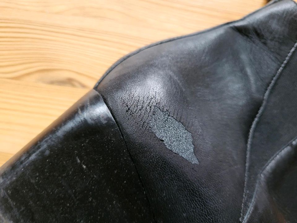 Leder Stiefeletten schwarz in Hamburg