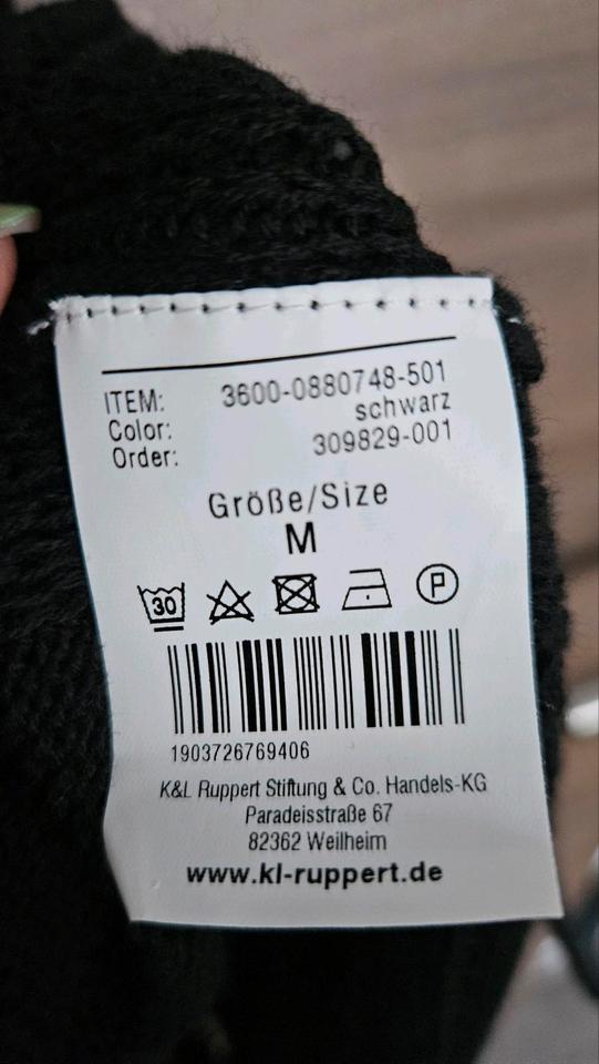 K&L Strick-Poncho Weste Cardigan ohne Ärmel schwarz NEU in Gablingen