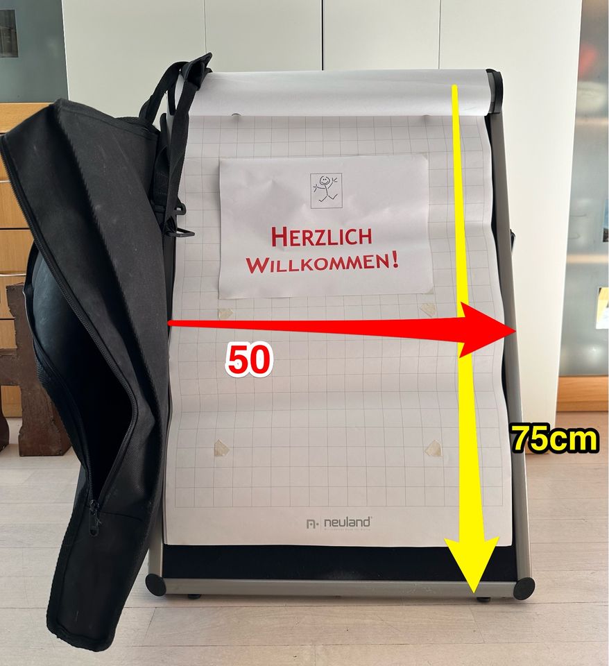Tisch-Flipchart und Minipinnwand in Einem  mit Tasche von Neuland in München