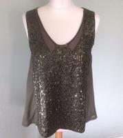 Mango bluse pailetten grau ärmellos Düsseldorf - Eller Vorschau