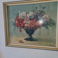 Wandbild Blumenstrauß in Vase mit Rahmen 52 x 45 cm Bayern - Altenstadt an der Waldnaab Vorschau