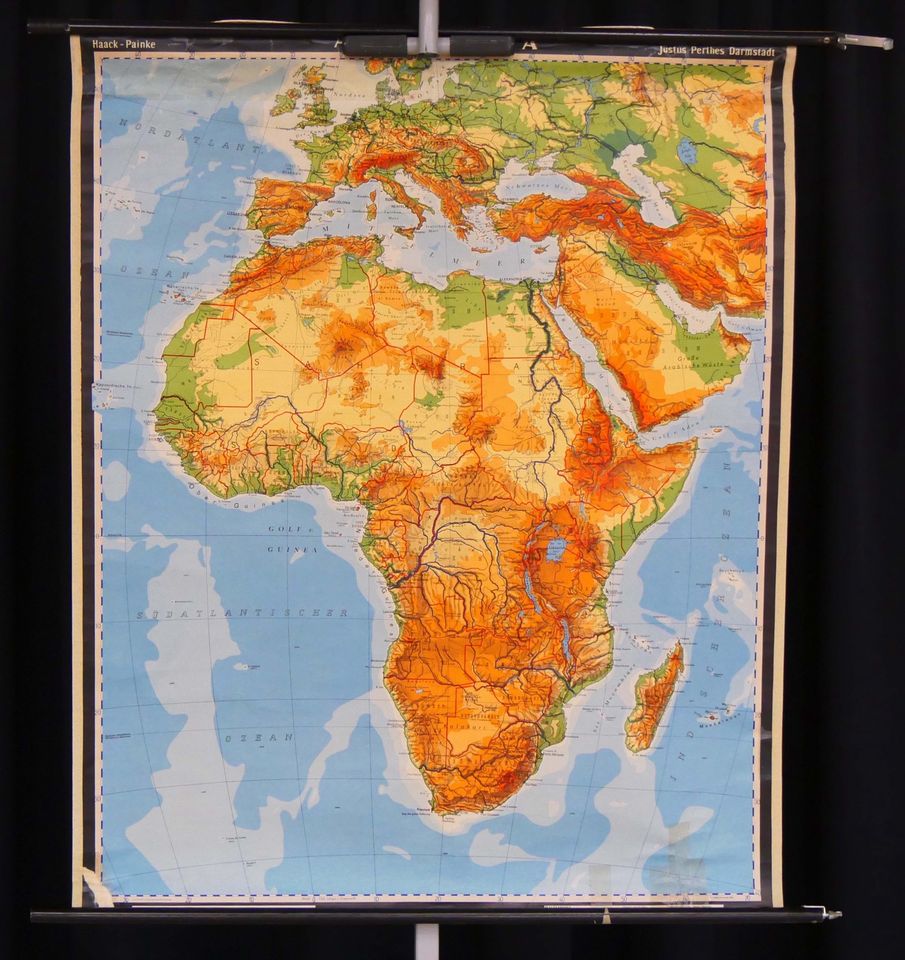 Landkarte Afrika in Schneverdingen