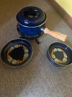 Fondue Set DDR Blumen blau Sachsen-Anhalt - Wörlitz Vorschau