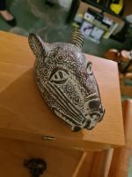 Afrikanische Maske Leopard Bronze Niedersachsen - Göttingen Vorschau