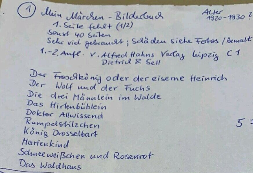 Mein Märchen Bilderbuch Gertrud Caspari Alfred Hahns in Parchtitz