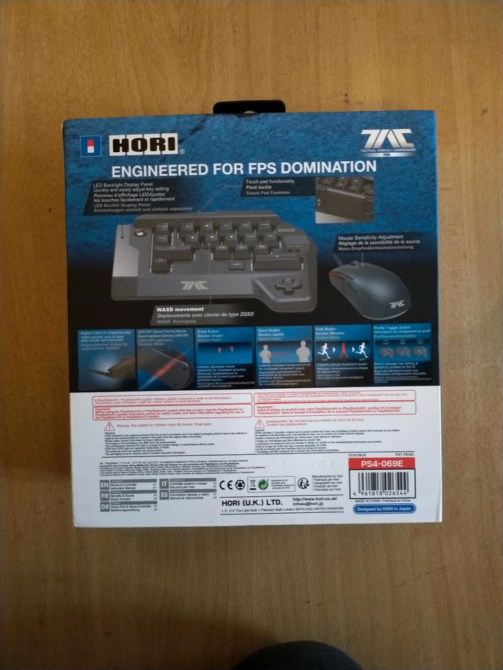 Hori TAC Gaming Tastatur mit Maus für PS4 in Berlin