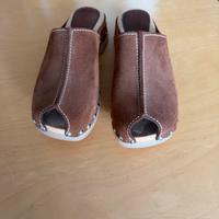 Rehbraune Damen Wildlederclogs der Marke Esprit Baden-Württemberg - Gundelfingen Vorschau