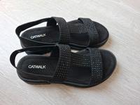 Catwalk Sandalen schwarz verziert Größe 39 Baden-Württemberg - Rastatt Vorschau
