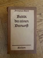 Kritik der reinen Vernunft Kant 2. Auflage Reclam Berlin - Charlottenburg Vorschau